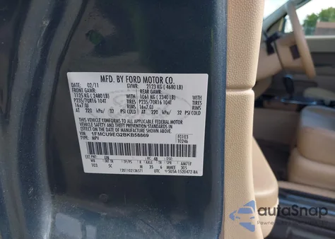 2011 Ford Escape Limited из США, поврежденный, VIN 1FMCU9EG2BKB58869